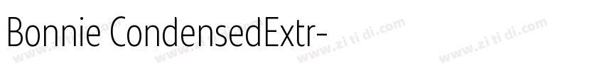 Bonnie CondensedExtr字体转换